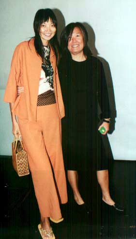 Supermodel Irina with designer Yeohlee